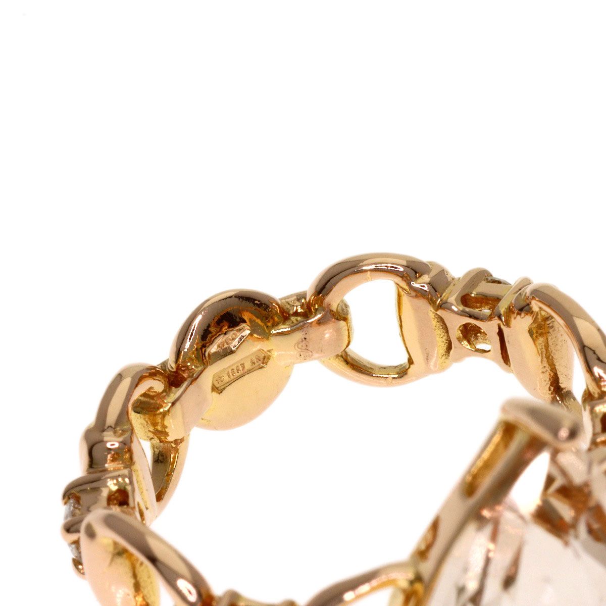 Gucci White Topaz Diamond Ring 18K Pink Gold — view 5