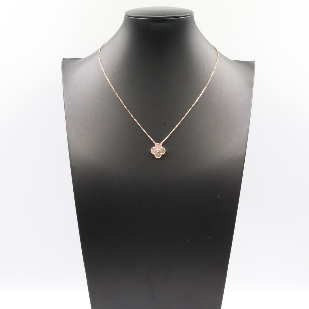 Van Cleef & Arpels Necklace Vintage Alhambra Gray Mother of Pearl 37 41.5 — view 6