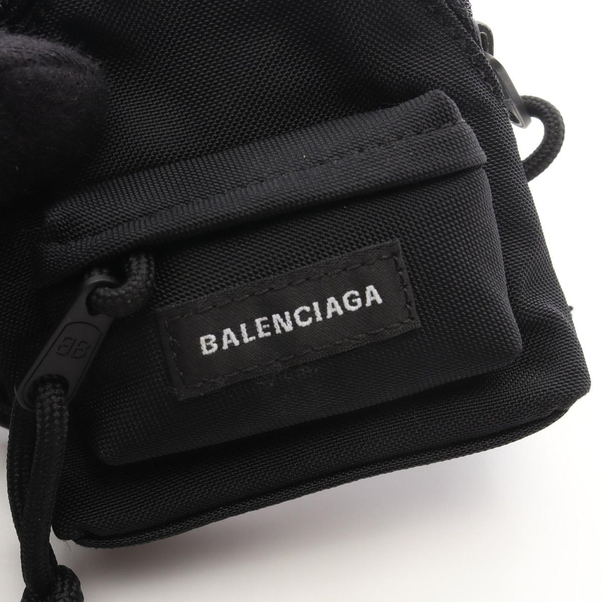 Balenciaga Charm Micro Backpack Black Nylon — view 4