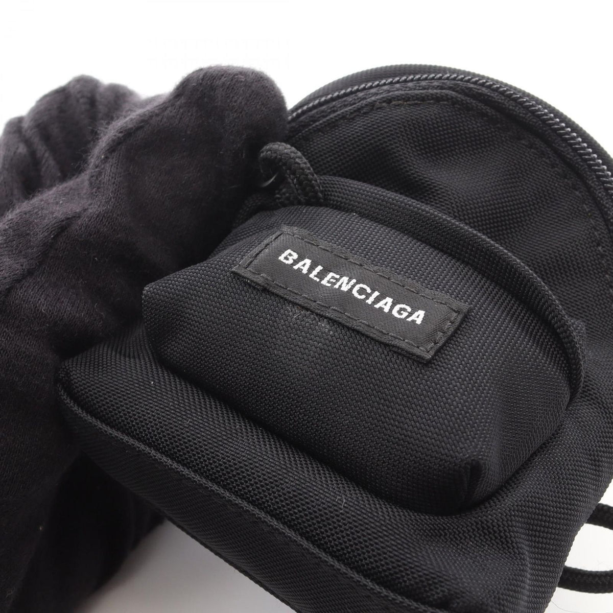 Balenciaga Charm Micro Backpack Black Nylon — view 6