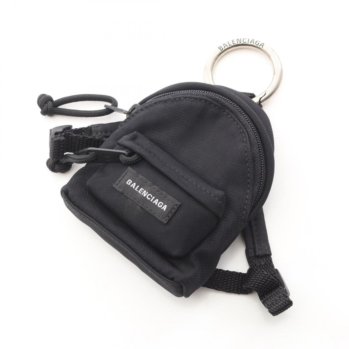 Balenciaga Charm Micro Backpack Black Nylon