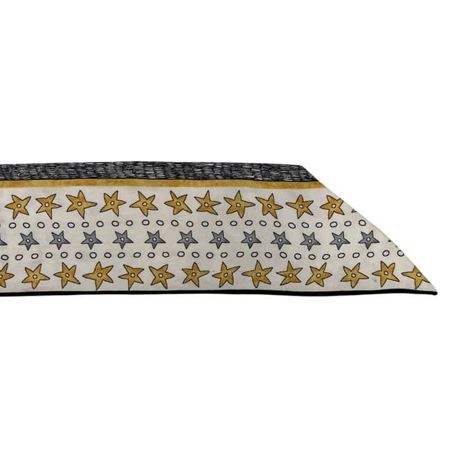 Dior Ribbon Scarf Mitzah L'etoile White Multicolor Already Cleaned Star Pattern — view 5