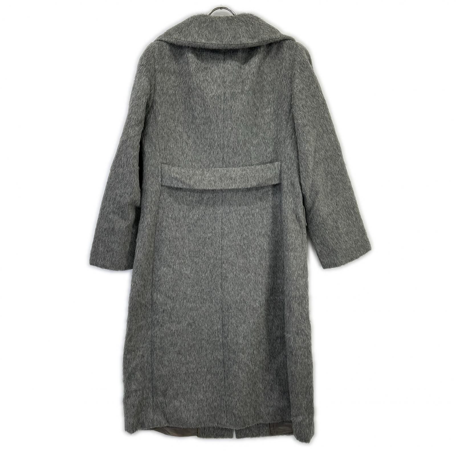 Max Mara Alpaca Mix Shaggy Coat 42 — view 2