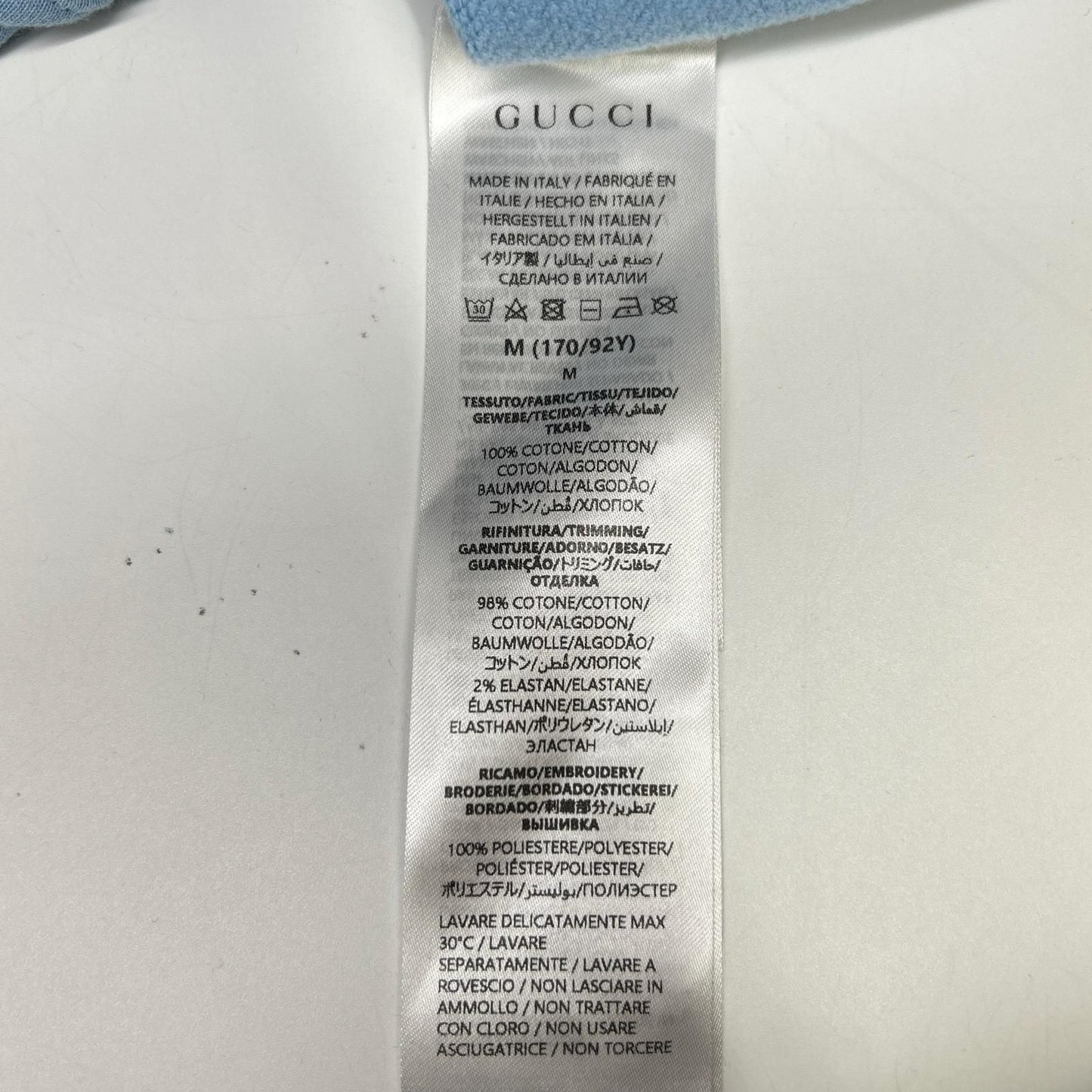 Gucci Blue GG Logo Sweatshirt Hoodie — view 4