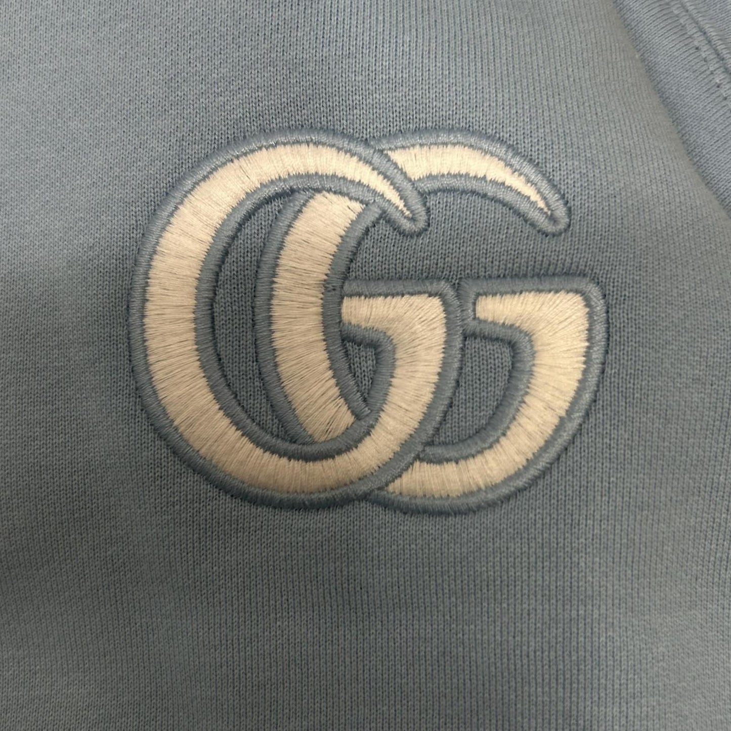 Gucci Blue GG Logo Sweatshirt Hoodie — view 8