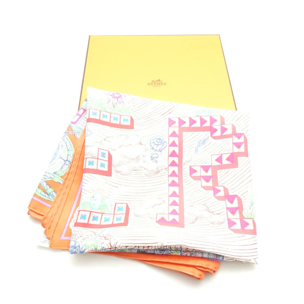 Hermes Super Silk Quest Scarf Carre 90