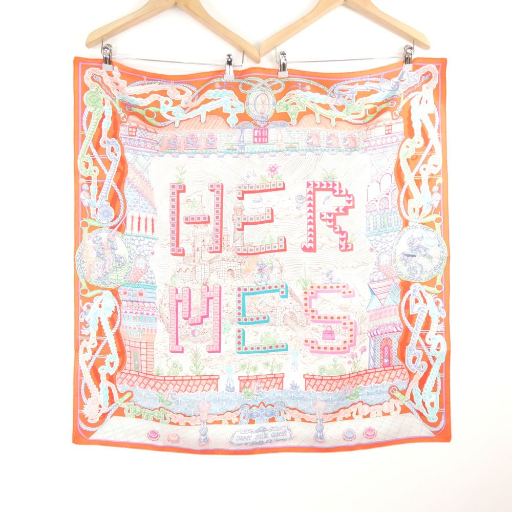 Hermes Super Silk Quest Scarf Carre 90 — view 7