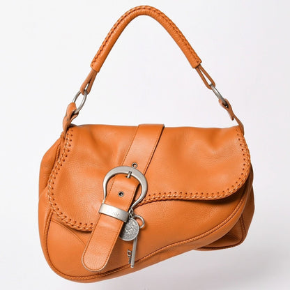 Dior Gaucho Saddle Handbag Galliano Era It Bag Leather Beige