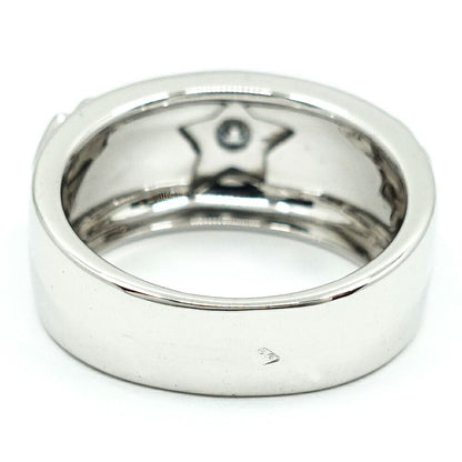 Chanel 18K White Gold Pickpocket Diamond Ring Camellia Star — view 7