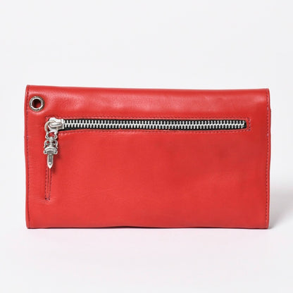Chrome Hearts Wave Cross Ball Button Wallet Soft Leather — view 2