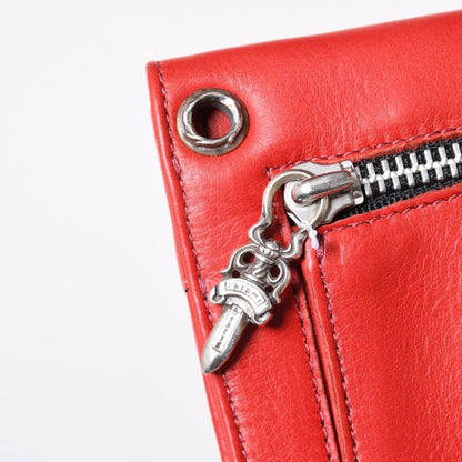 Chrome Hearts Wave Cross Ball Button Wallet Soft Leather — view 8