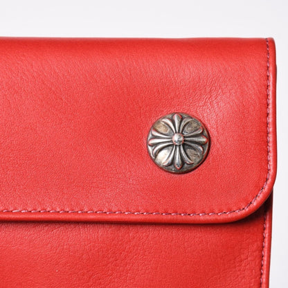 Chrome Hearts Wave Cross Ball Button Wallet Soft Leather — view 4