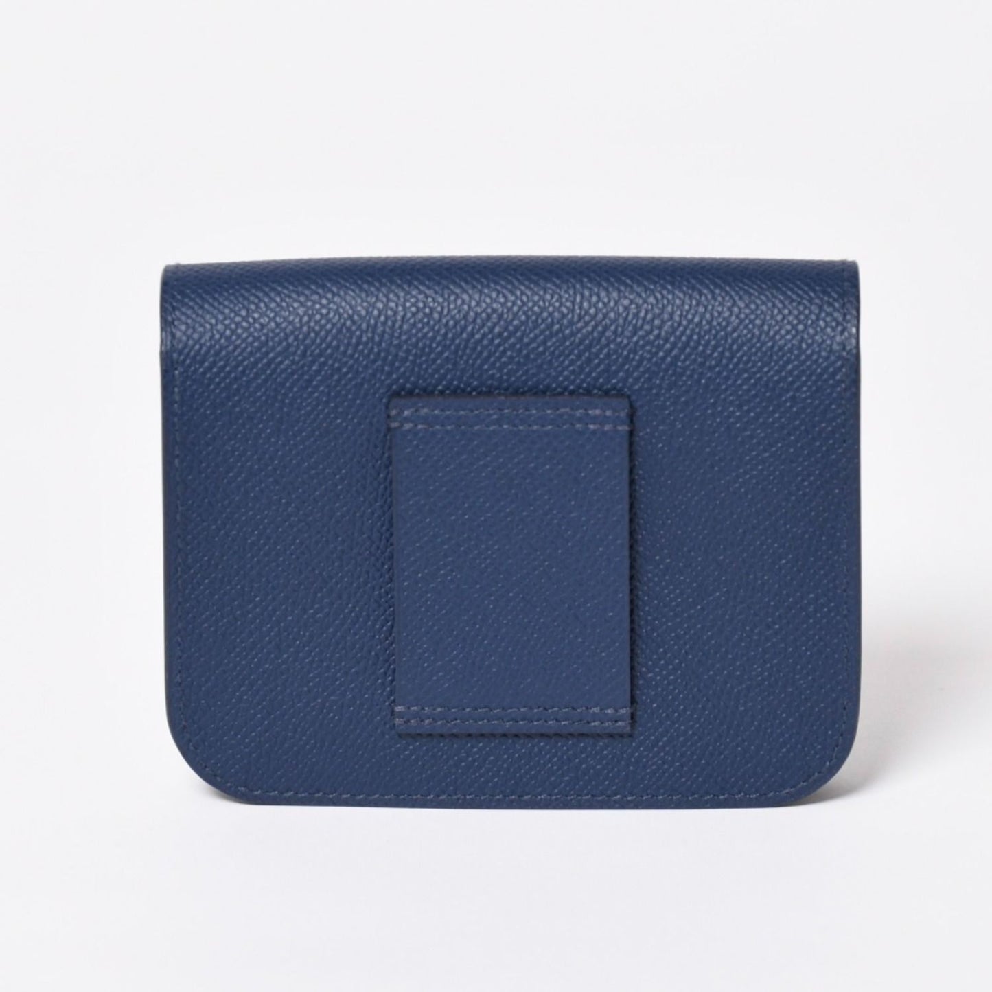 Hermes Constance Slim Bifold Wallet Veau Epsom Navy Pouch Gold — view 3