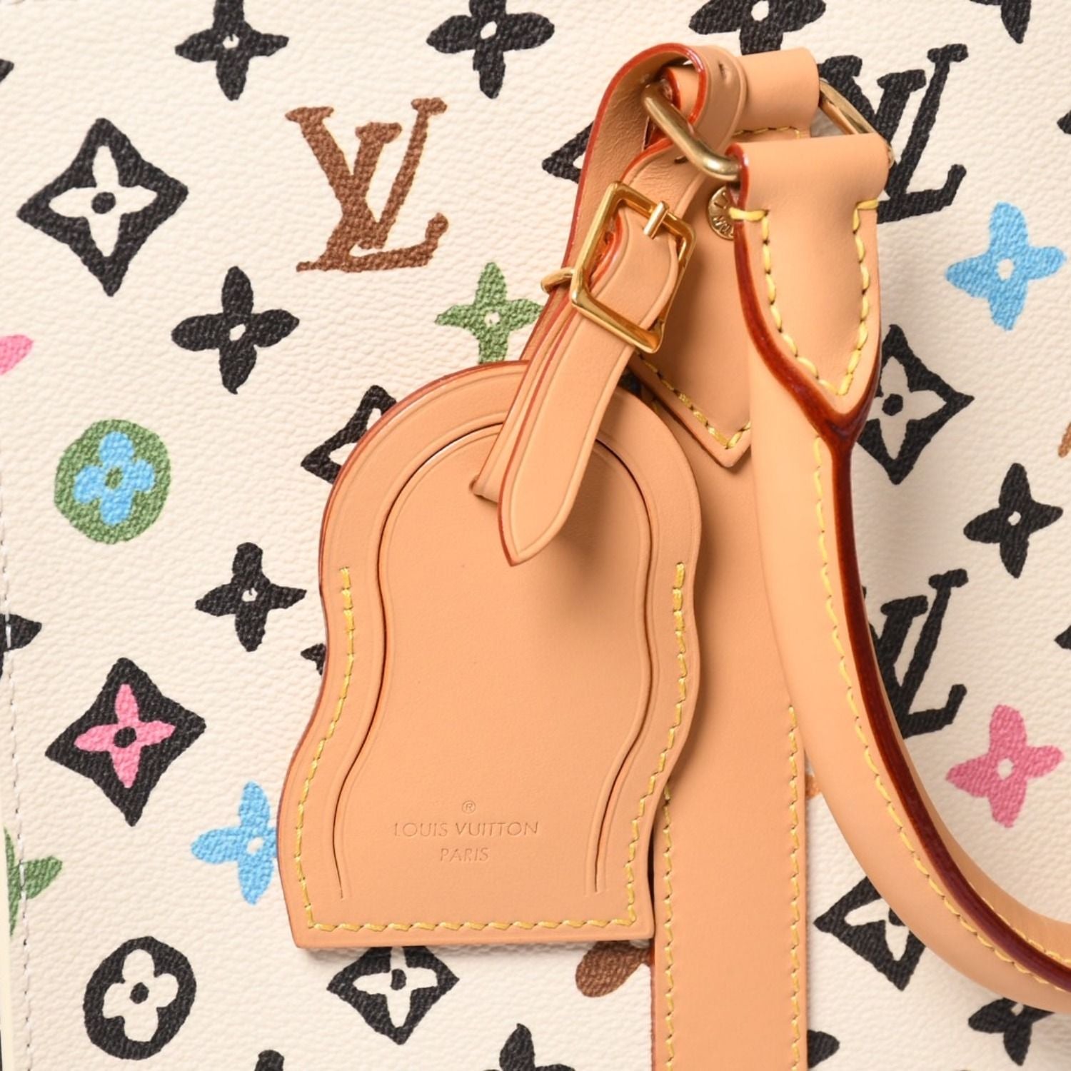 Louis Vuitton Monogram Craggy Sac Plat 2-Way Tote Bag Ivory Multicolor — view 7