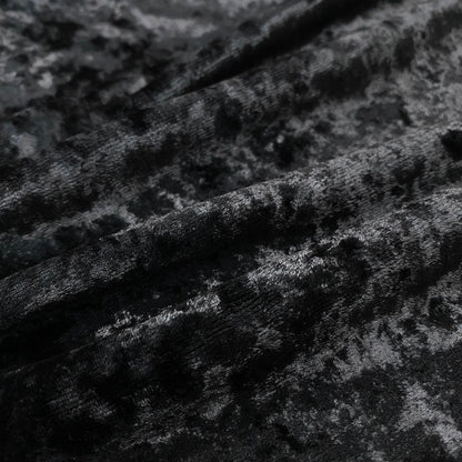 Saint Laurent Rhinestone Cassandra T-Shirt Velour M Black — view 7