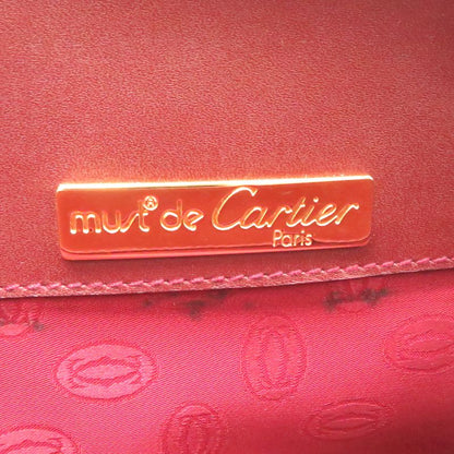 Cartier Shoulder Bag Burgundy — view 7
