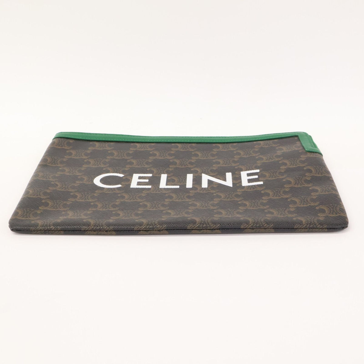 Celine Triomphe Logo Print Clutch Bag — view 5