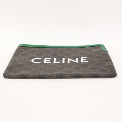Celine Triomphe Logo Print Clutch Bag — view 5