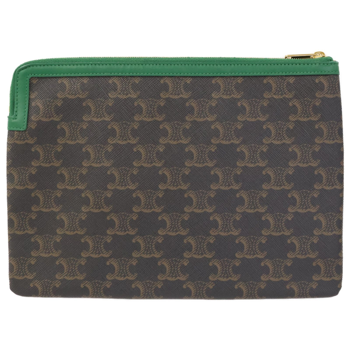 Celine Triomphe Logo Print Clutch Bag — view 2