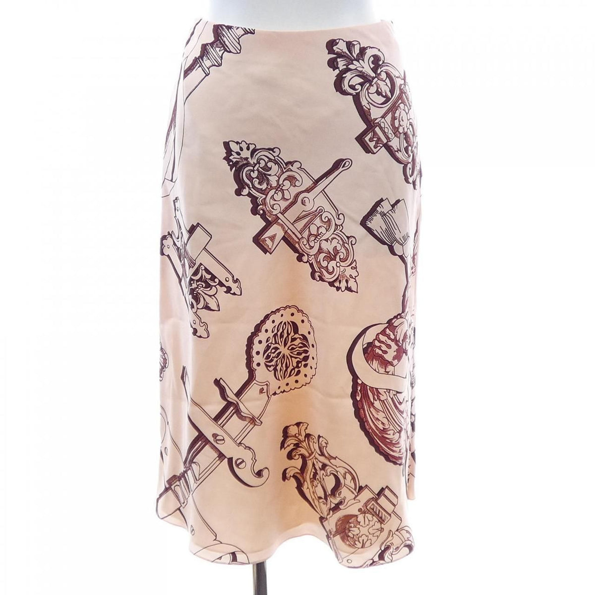 Hermes Felonerie Remix Clou de Selle Twill Lane Skirt
