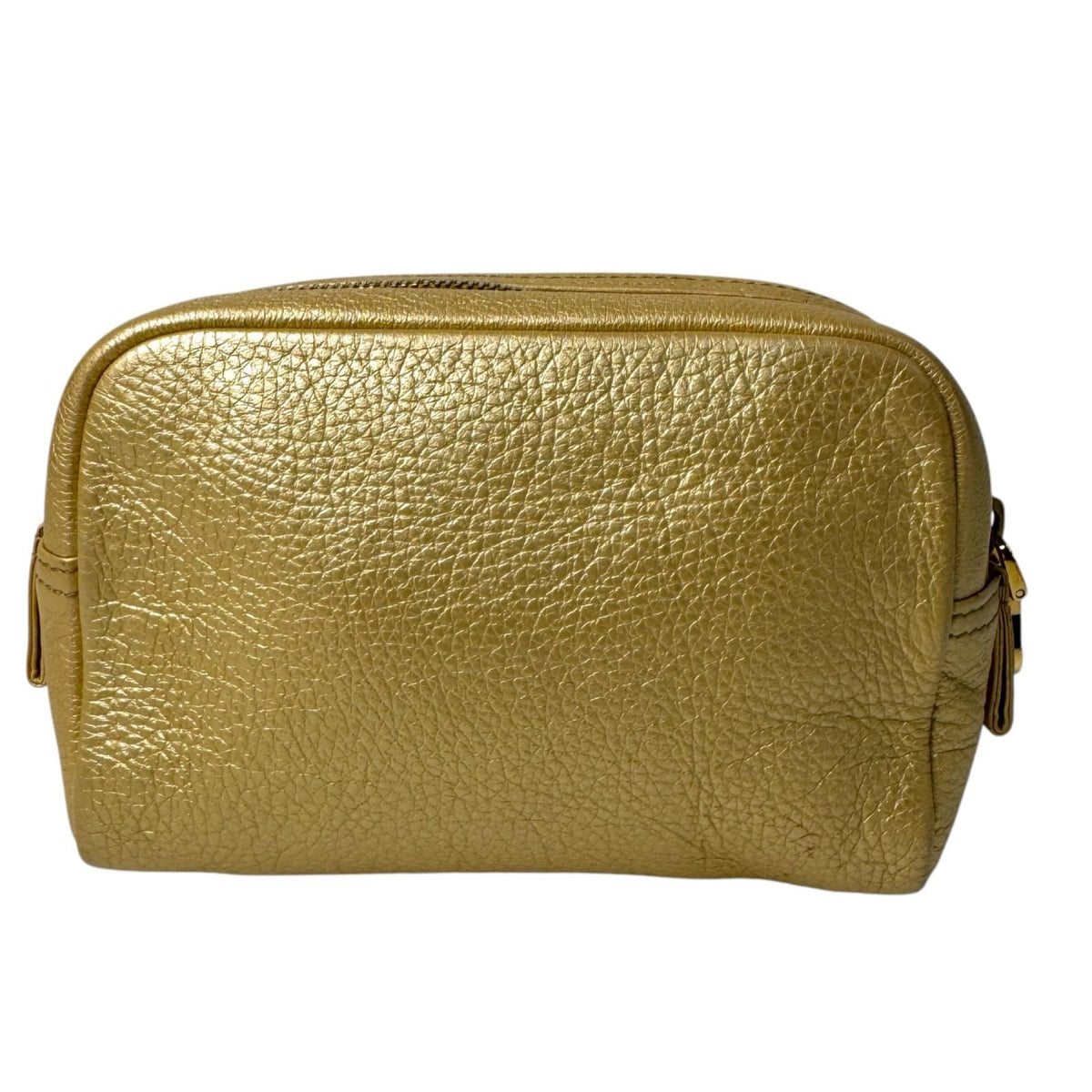 Loewe Pouch Heritage Gold Leather Cosmetic Case — view 2