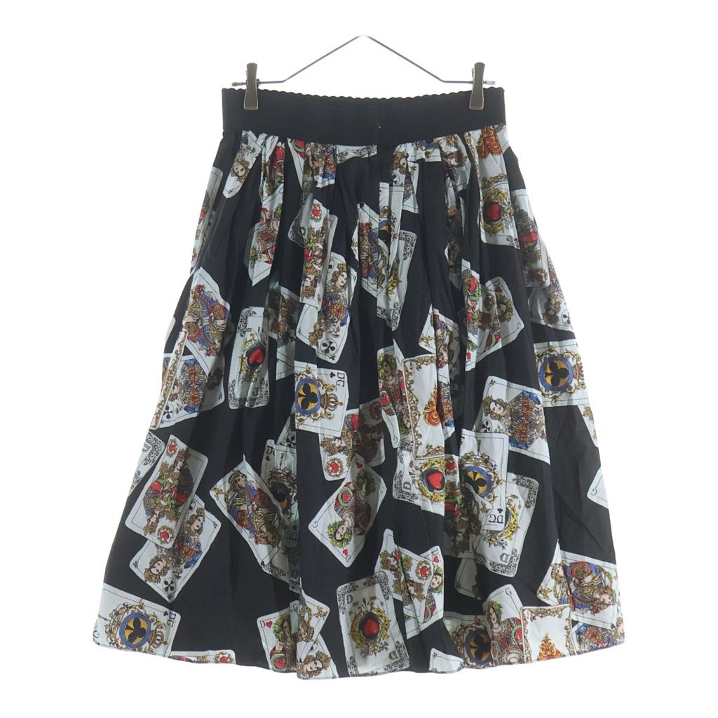 Dolce & Gabbana Skirt Playing Cards All Over Print Black — view 2
