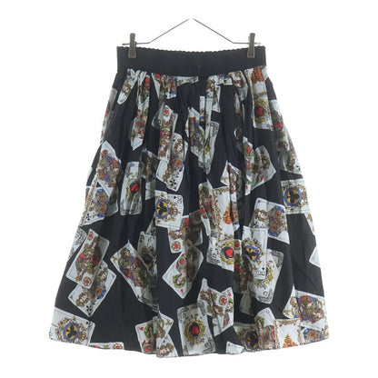 Dolce & Gabbana Skirt Playing Cards All Over Print Black — view 2