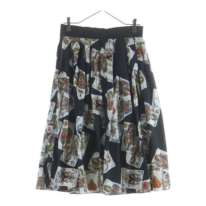 Dolce & Gabbana Skirt Playing Cards All Over Print Black