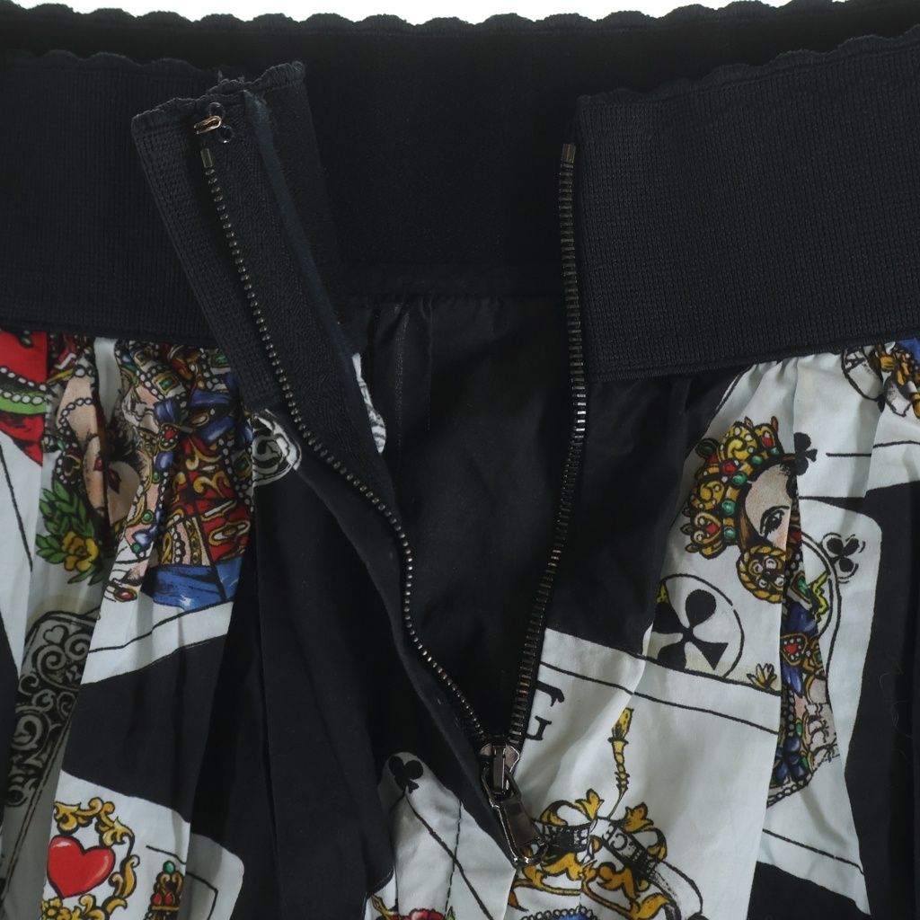 Dolce & Gabbana Skirt Playing Cards All Over Print Black — view 6