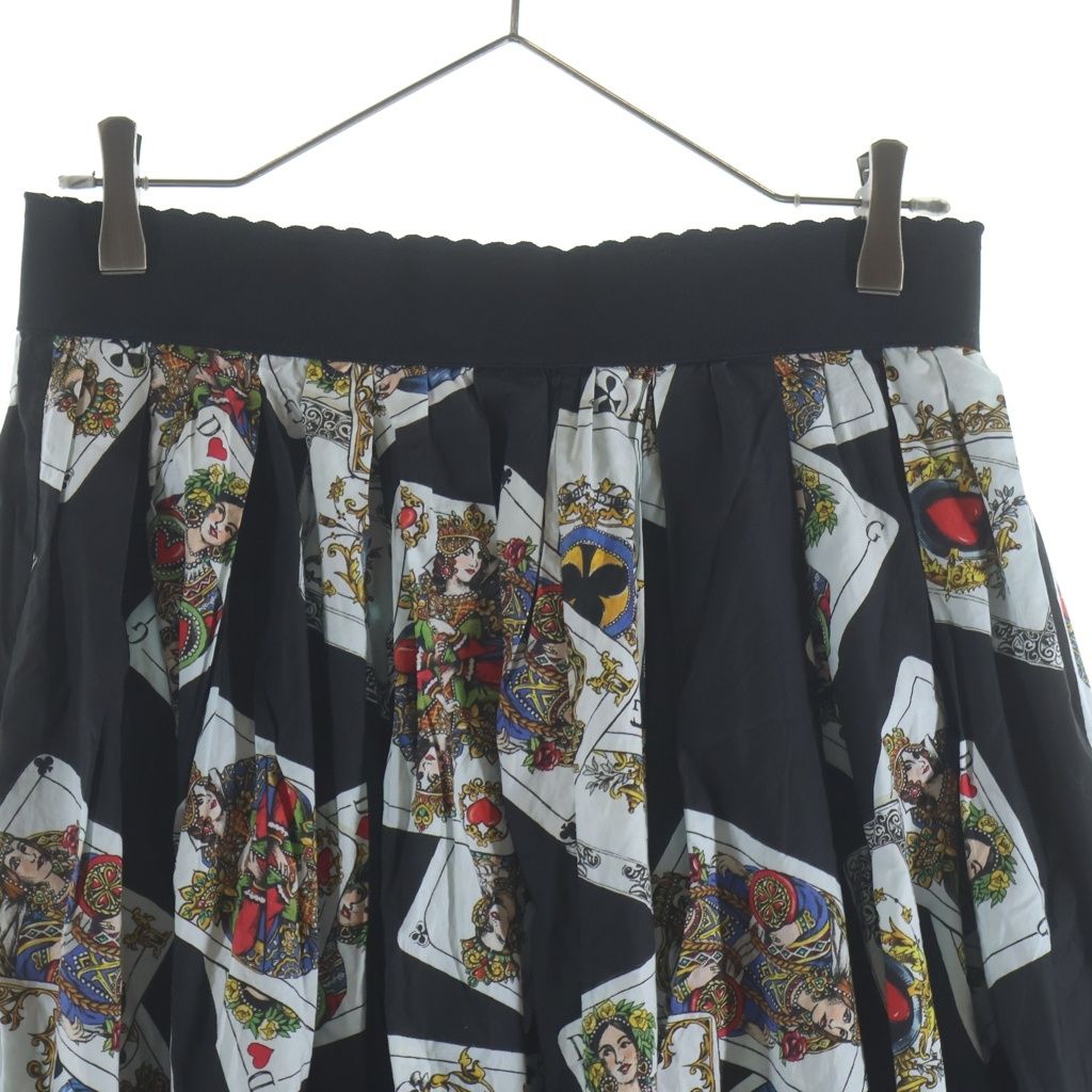 Dolce & Gabbana Skirt Playing Cards All Over Print Black — view 3