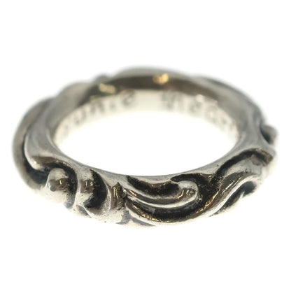 Chrome Hearts Scrl Band Scroll Ring Silver