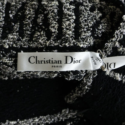 Dior Macro Cannage Technical Flare Tweed Mini Skirt Black — view 7