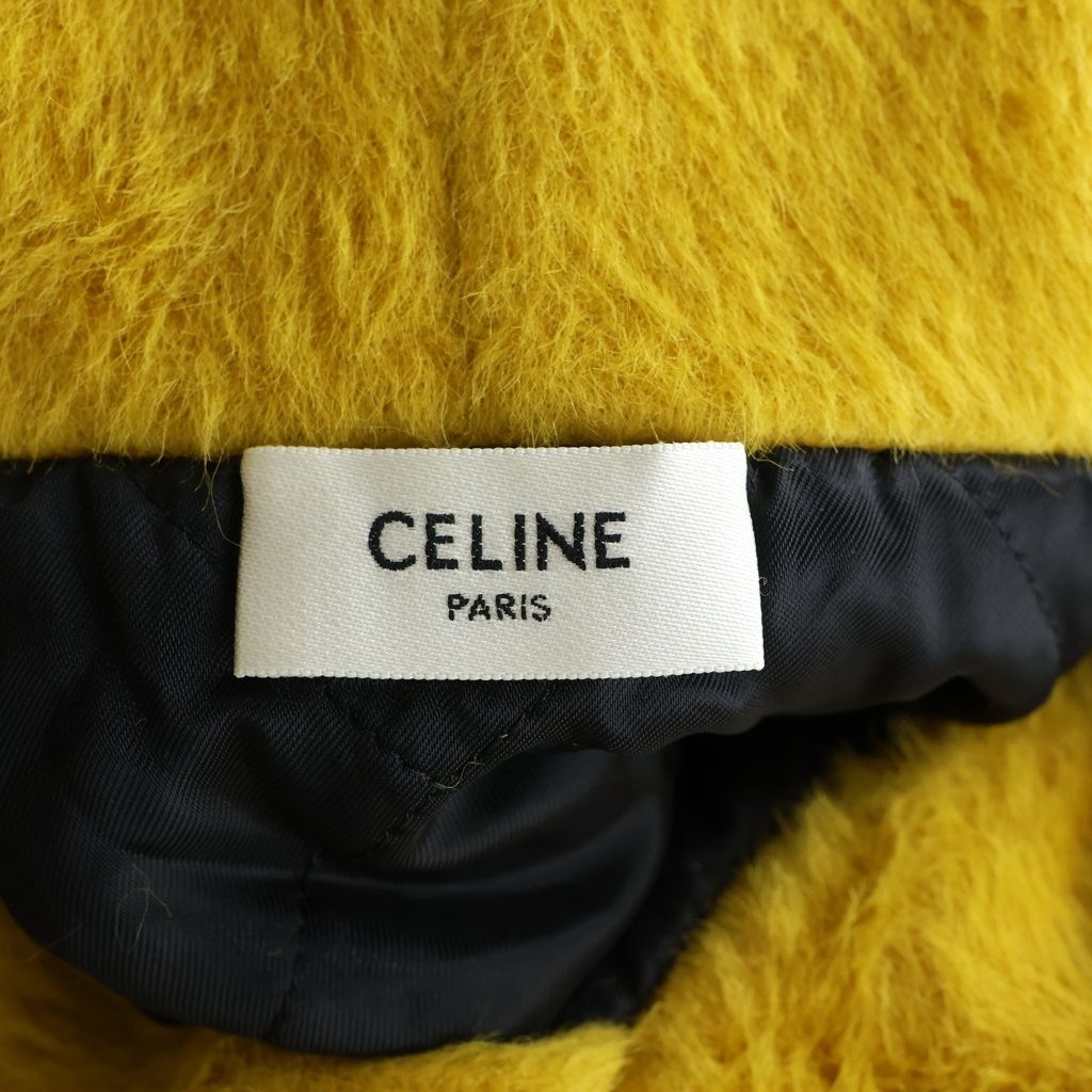 Celine Fuzzy Wool Logo Hoodie — view 7