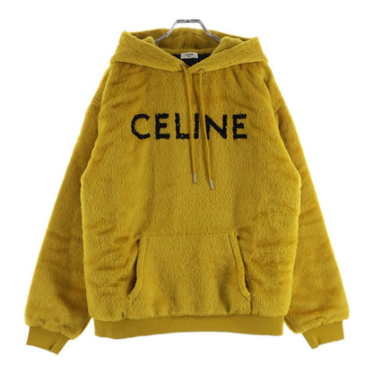 Celine Fuzzy Wool Logo Hoodie