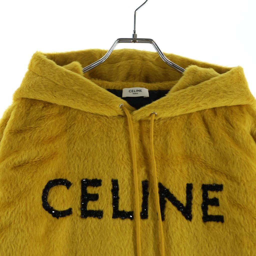 Celine Fuzzy Wool Logo Hoodie — view 3