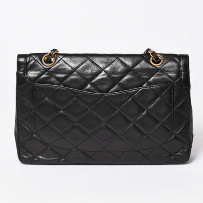 Chanel Quilted Double Flap Chain Shoulder Bag Limited Edition CC Logo Lambskin — view 2