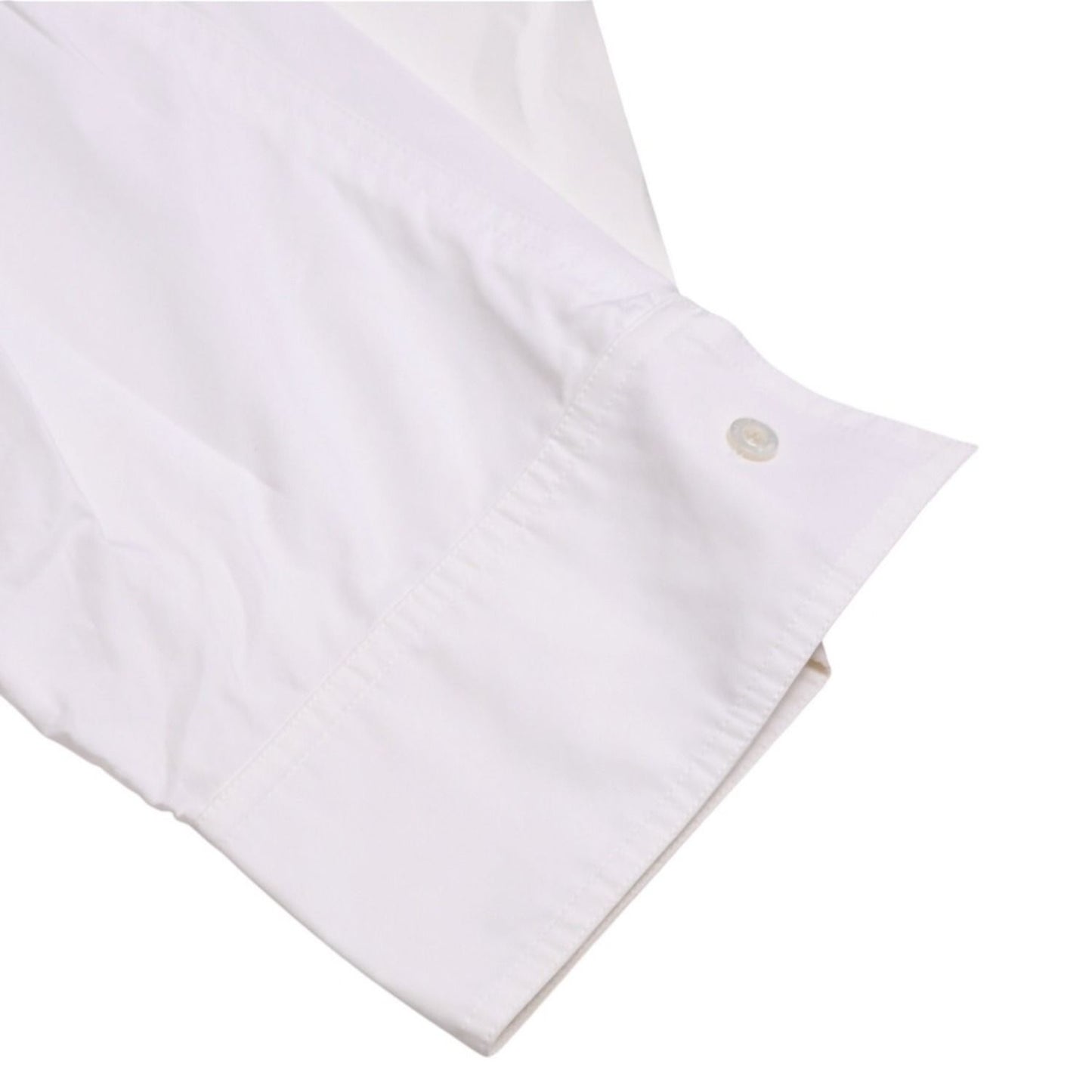 Louis Vuitton Mid Length Dress White Gold Cotton — view 4