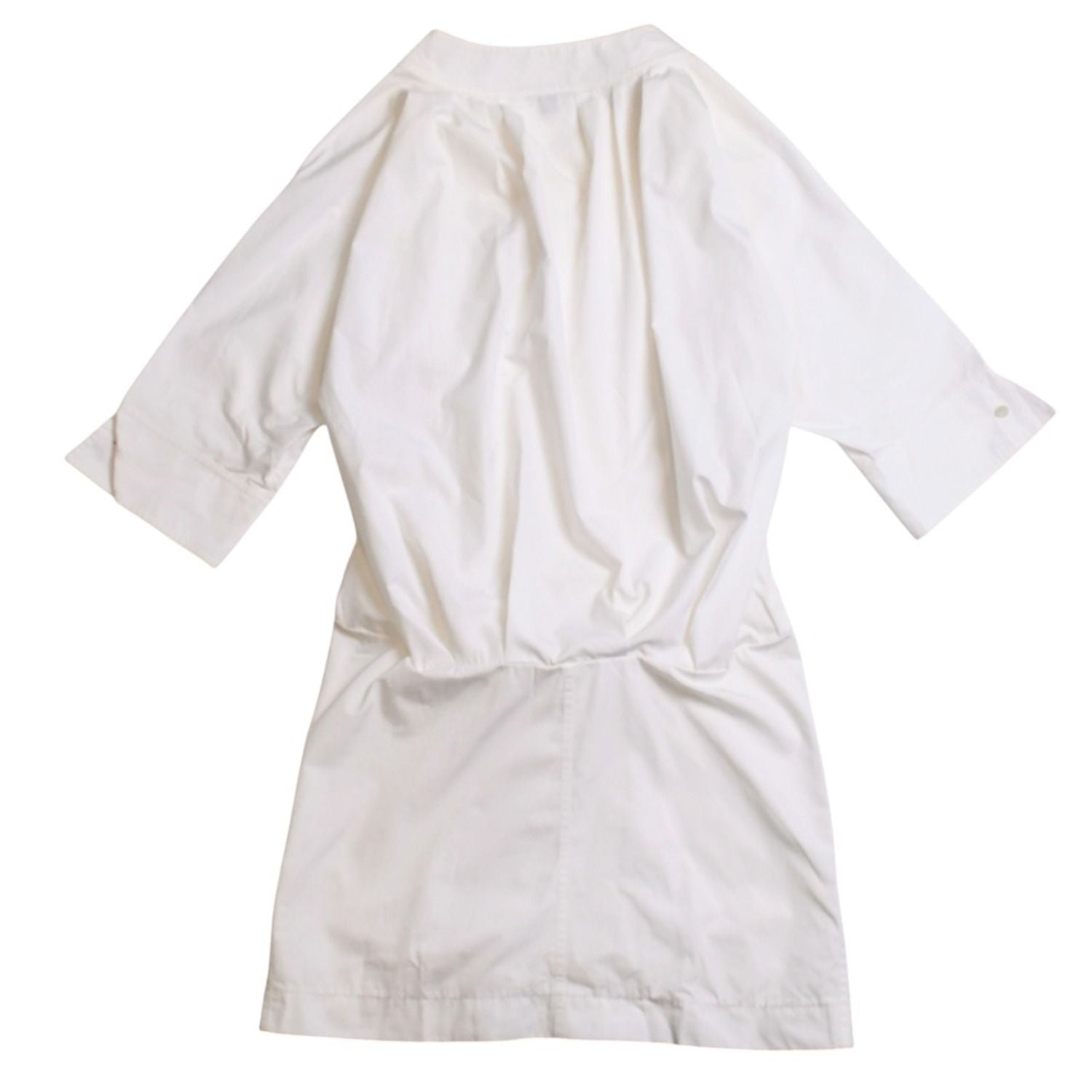 Louis Vuitton Mid Length Dress White Gold Cotton — view 2