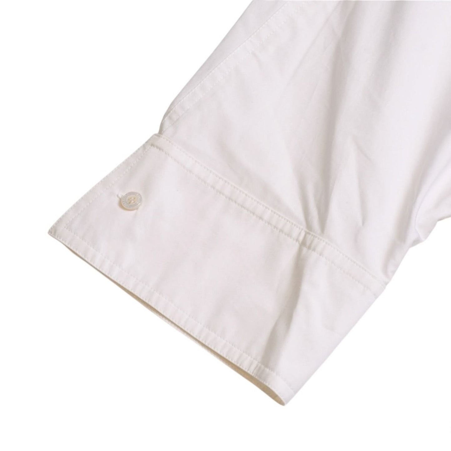 Louis Vuitton Mid Length Dress White Gold Cotton — view 5
