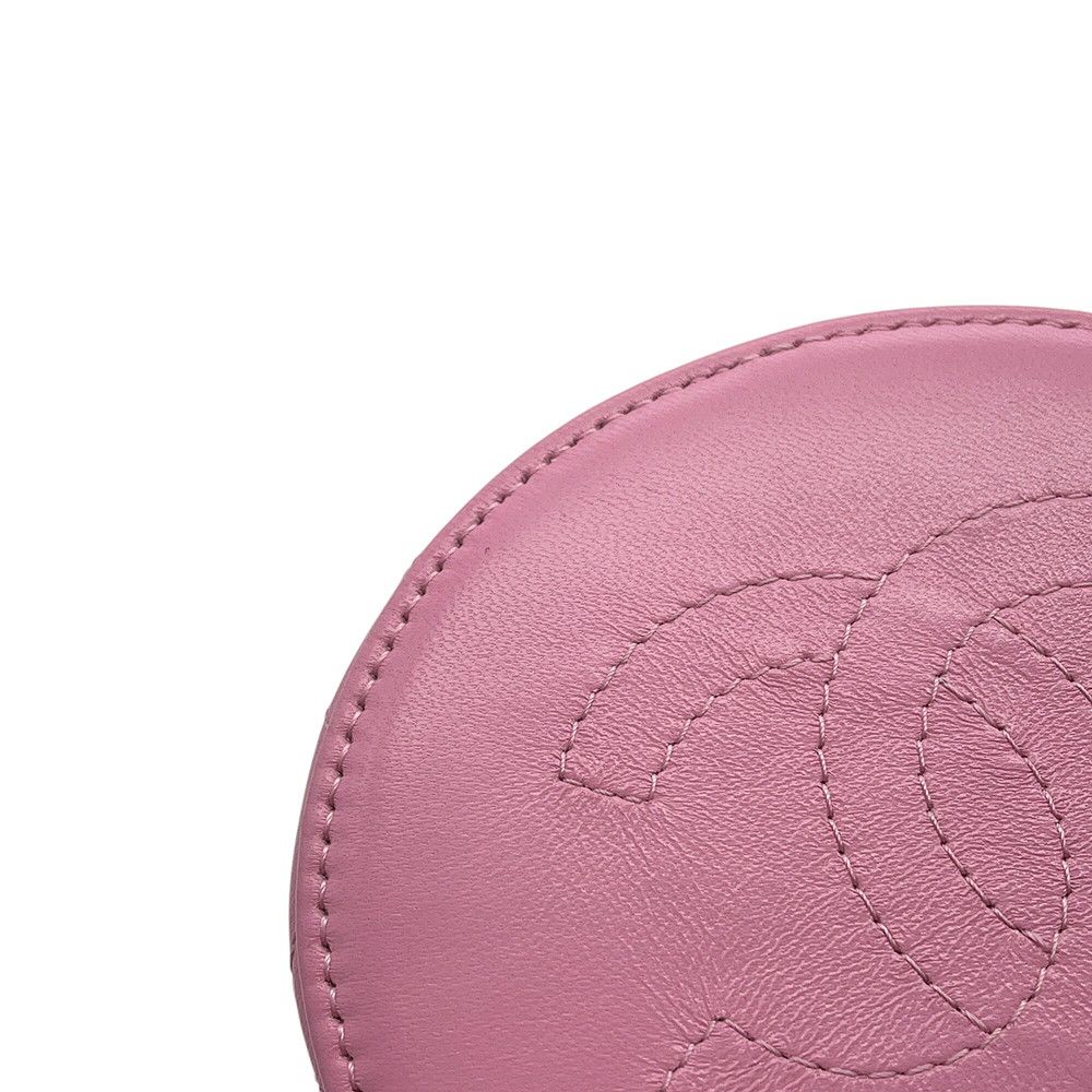 Chanel Vanity CC Logo Quilted Lambskin Makeup Pouch Cosmetic — view 7