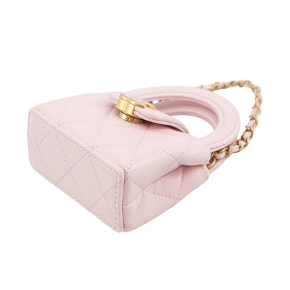 Chanel Charm CC Logo Quilted Mini Bag Lambskin Case — view 2