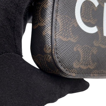Celine Shoulder Bag Horizontal Leather Pouch — view 6