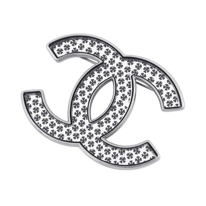 Chanel Brooch CC Logo Clover Pattern