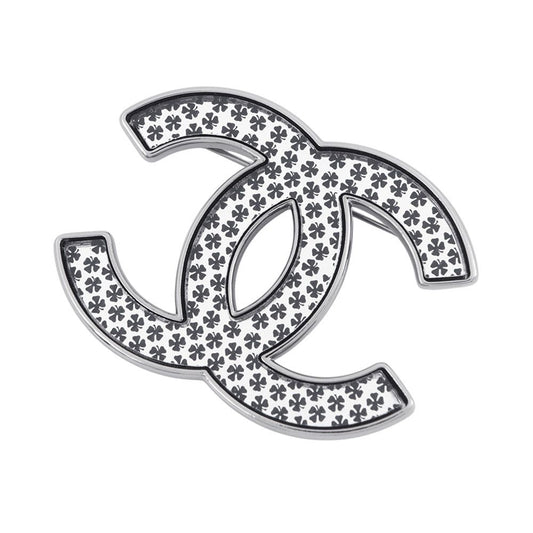 Chanel Brooch CC Logo Clover Pattern