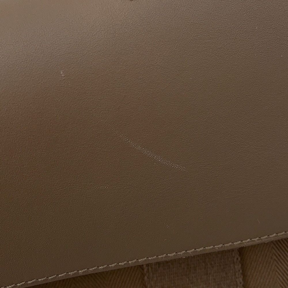Hermes Handbag Valparaiso PM Etoupe Silver Toilet Blanc Leather — view 6