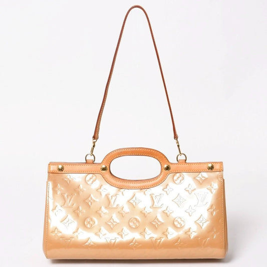 Louis Vuitton Roxbury Drive 2-Way Bag Monogram Vernis Beige Gold