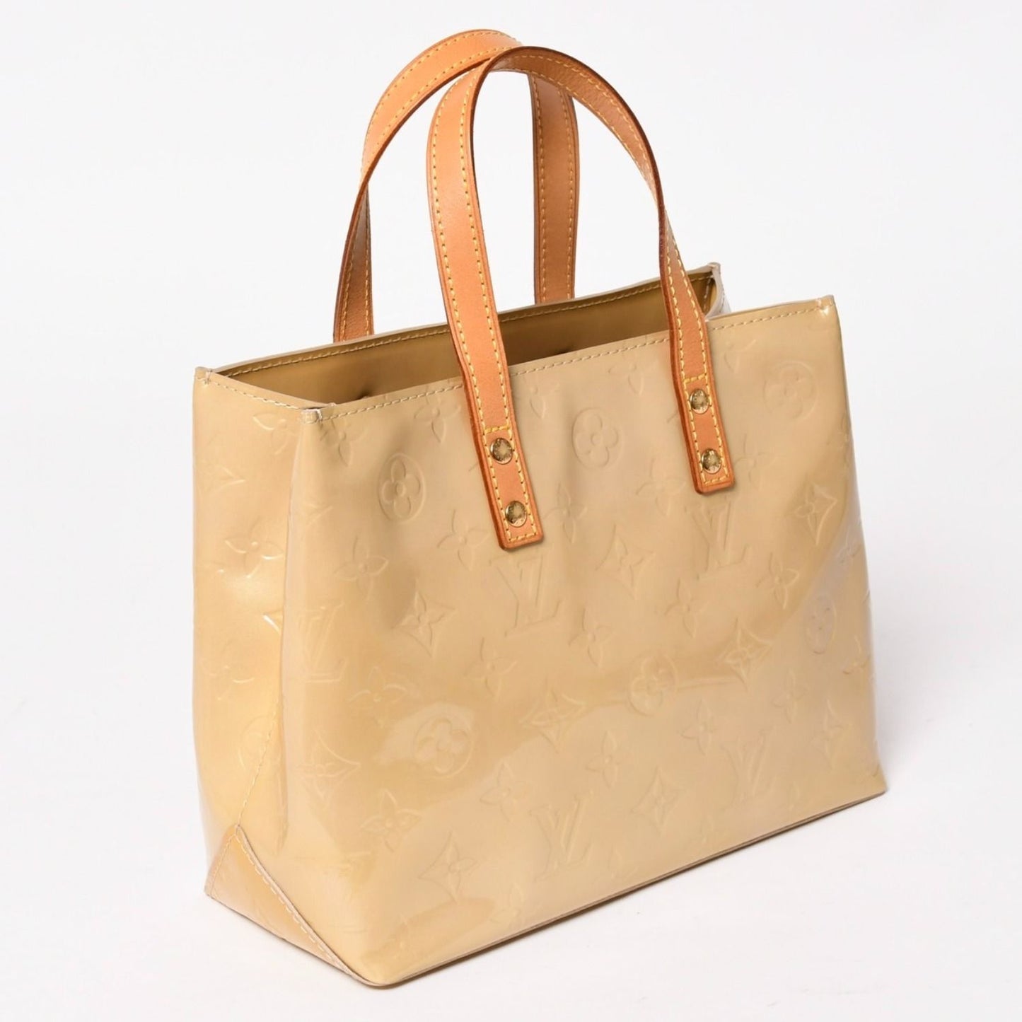Louis Vuitton Tote Bag Gold Vernis Beige — view 3