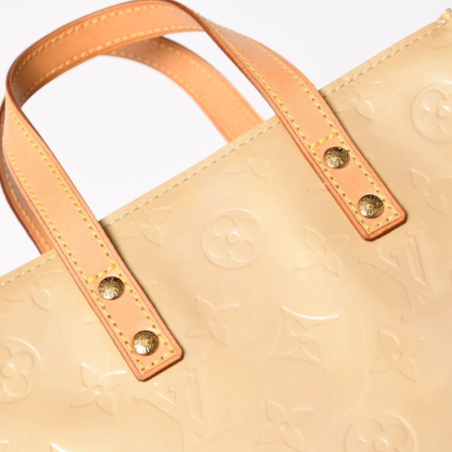 Louis Vuitton Tote Bag Gold Vernis Beige — view 7