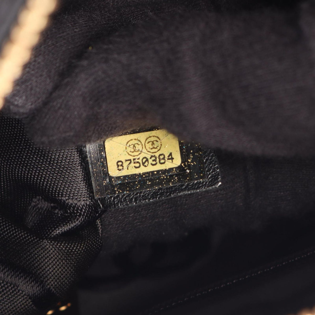 Chanel Handbag CC Logo Black Caviar Leather — view 5