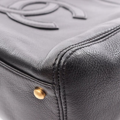 Chanel Handbag CC Logo Black Caviar Leather — view 6